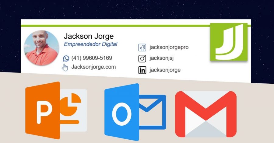 Assinatura de e-mail para Outlook ou Gmail – Rápido e Fácil
